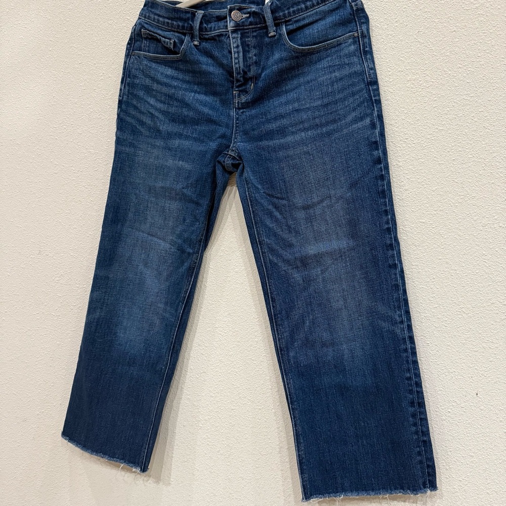 Rag and Bone Shelter Wide Leg Mid Rise Crop Jeans Size 27 - Picture 3 of 6